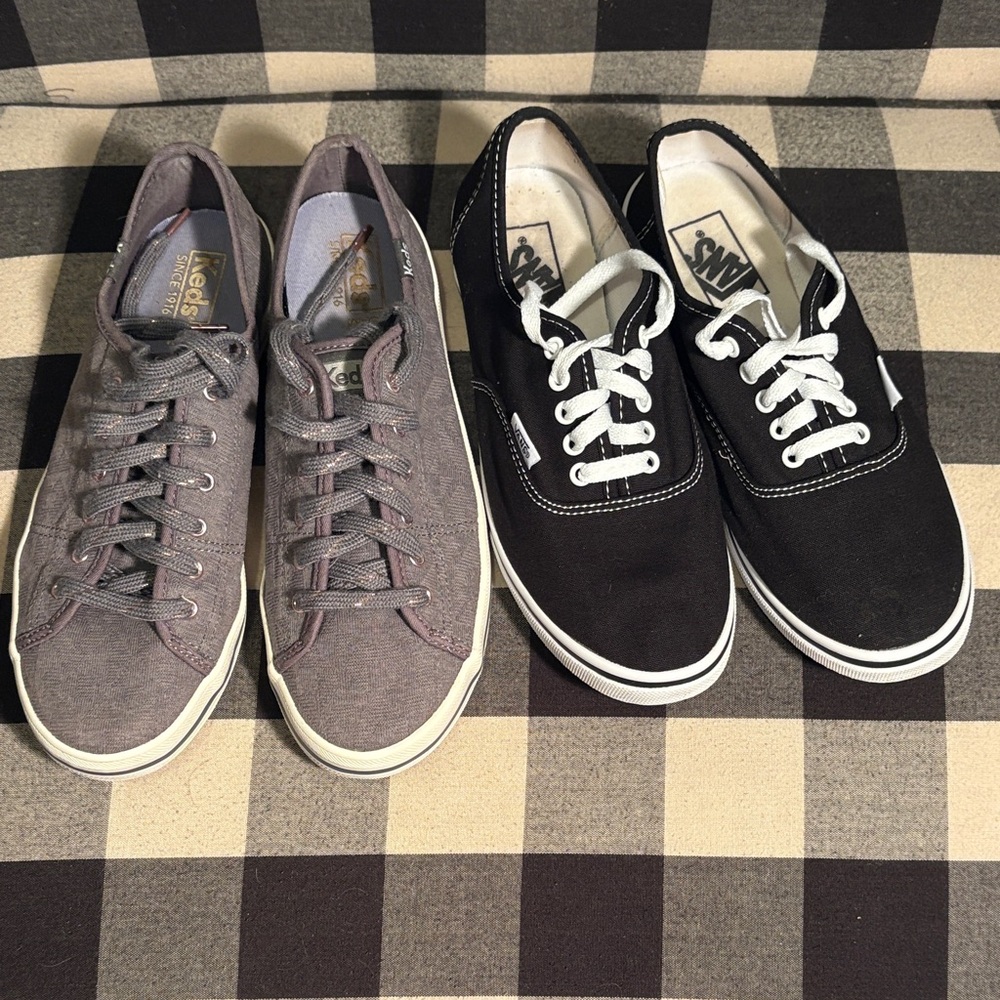 Women’s size 8, Keds and Vans 2fer